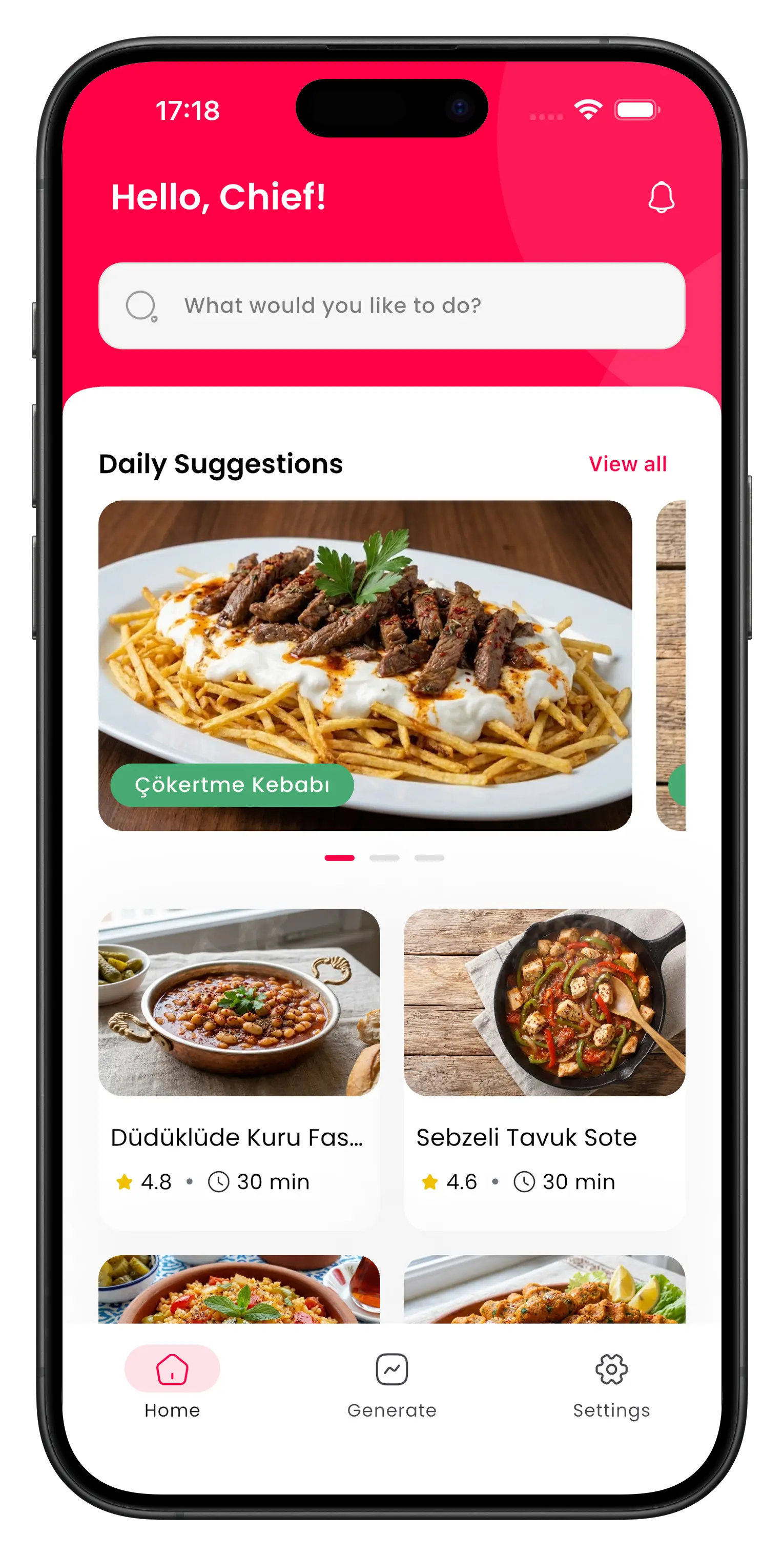 Smart ingredient matching feature image offering recipe suggestions based on ingredients in your pantry.