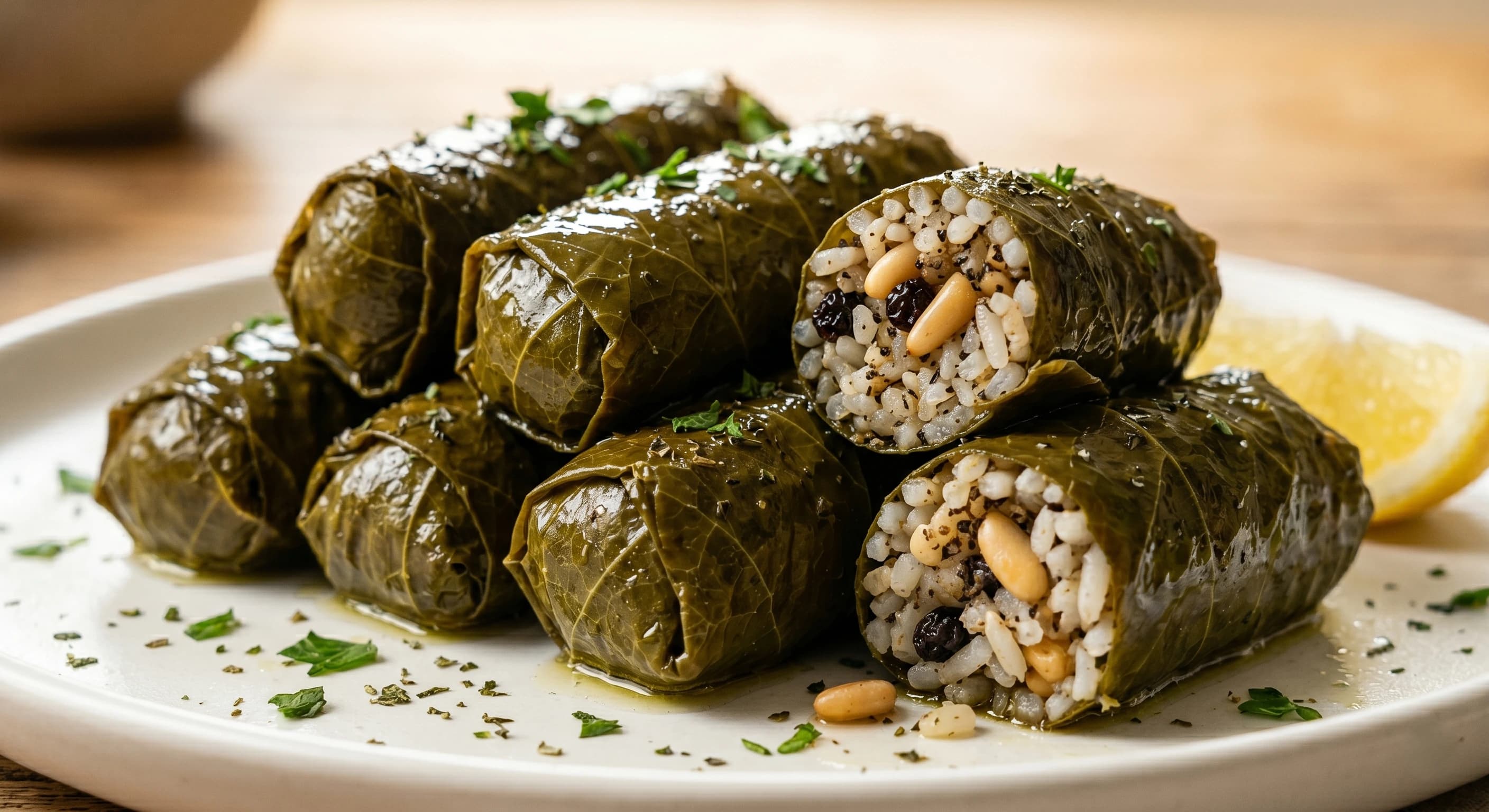 Signature Dish: Stuffed Grape Leaves (Sarma)