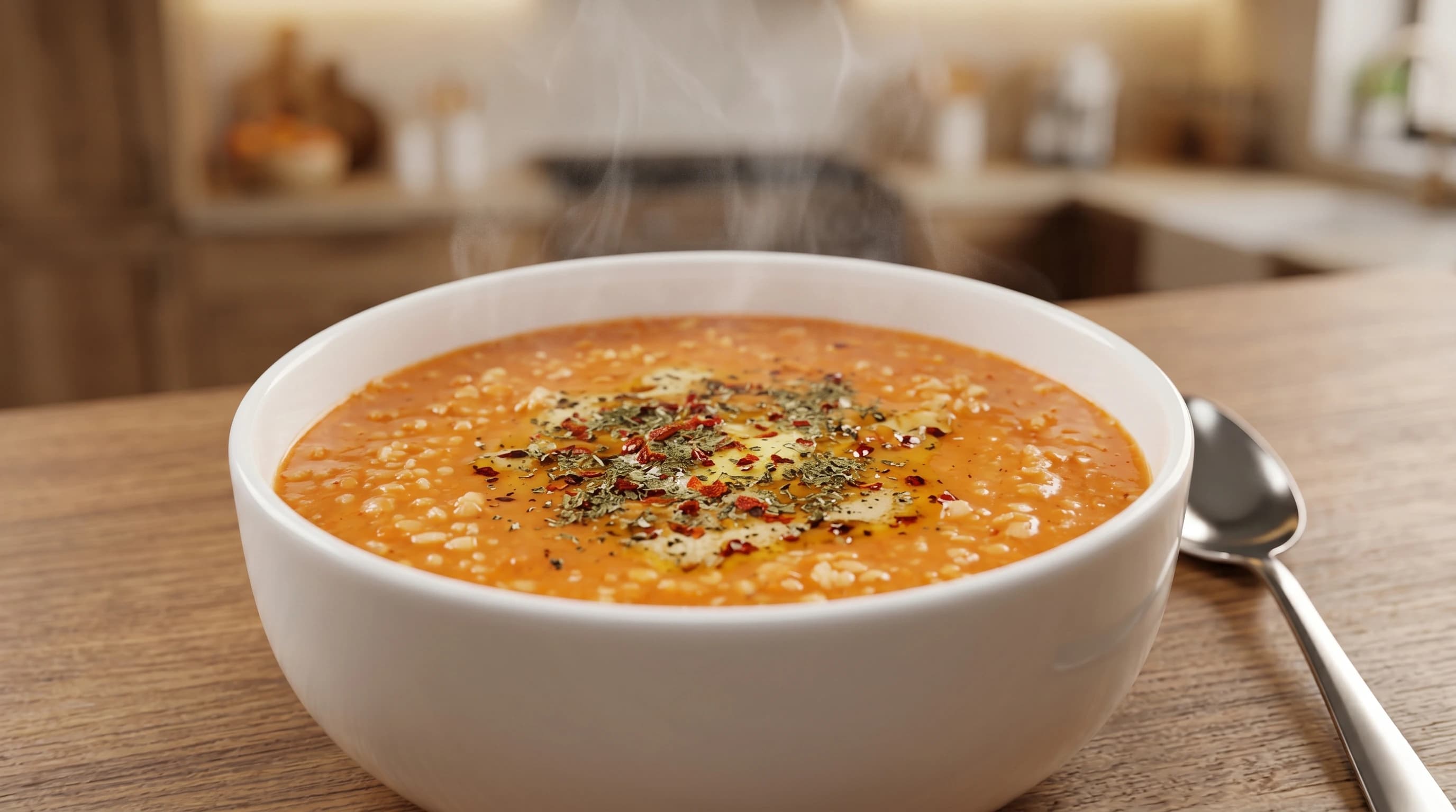 Traditional Turkish Ezogelin Soup