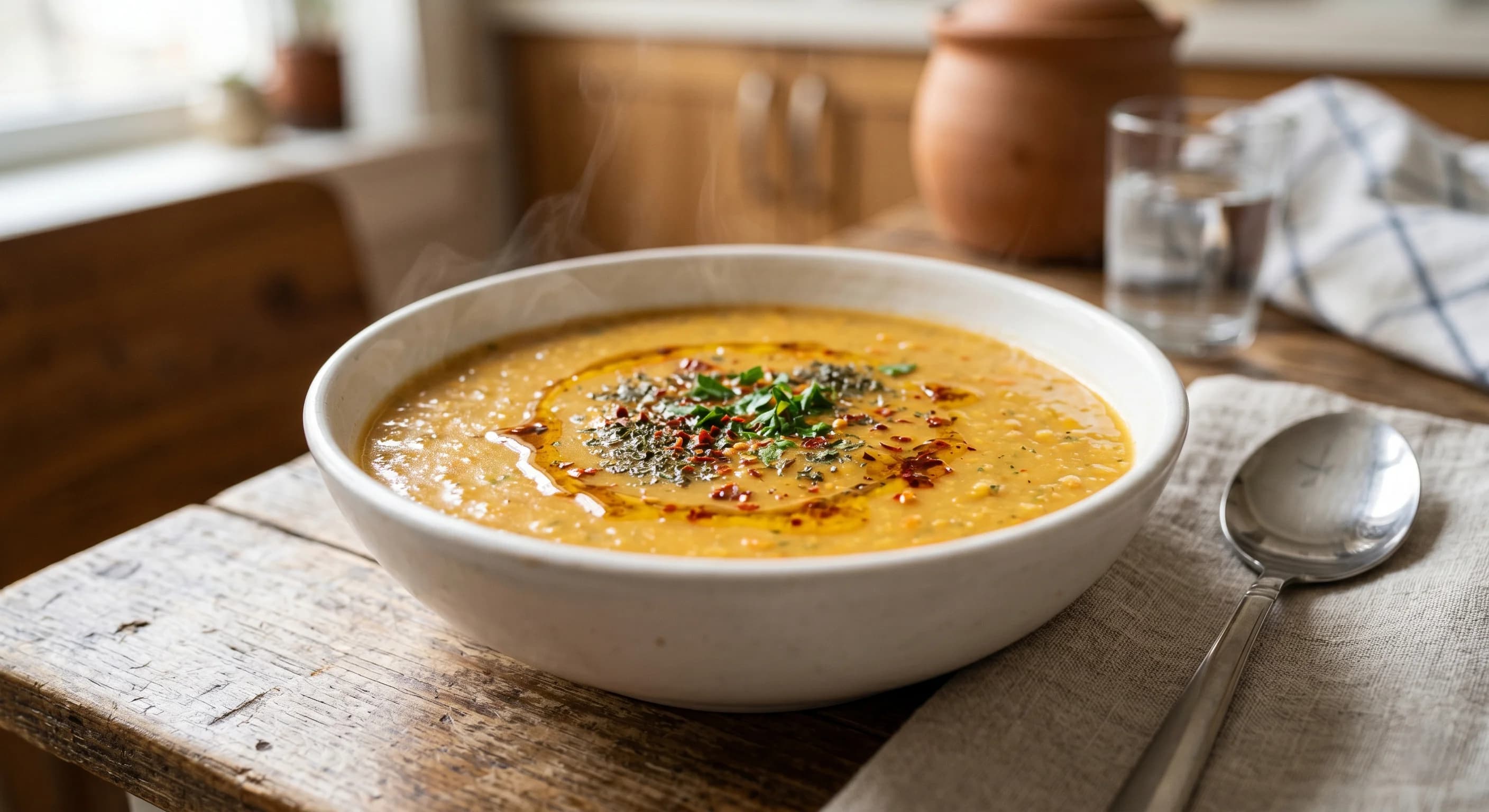 Classic Turkish Red Lentil Soup